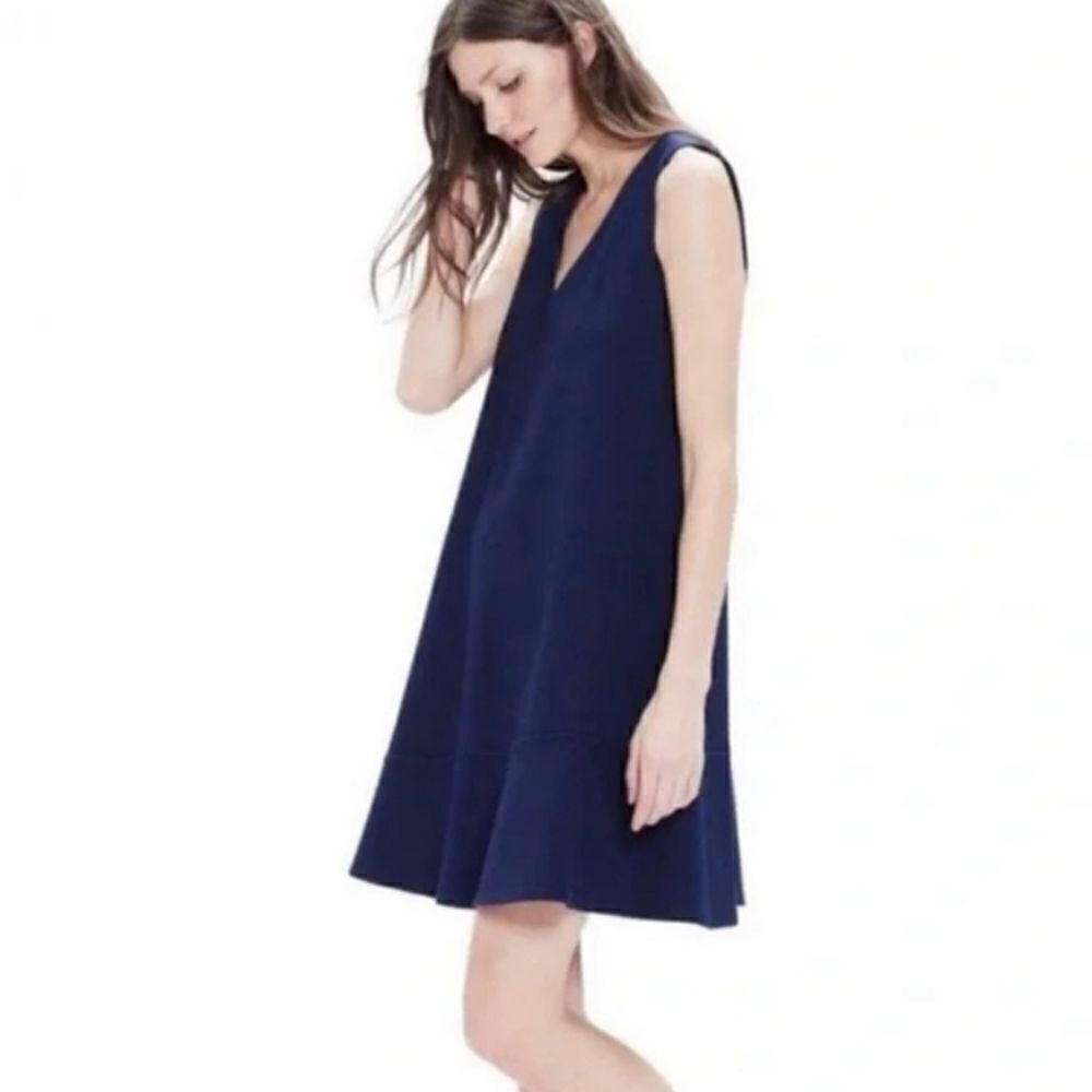 The Nines By Hatch Maternity Dress Blue Sleeveless Small
